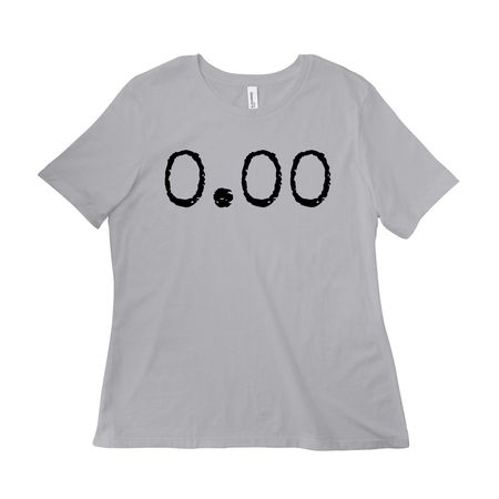 0.00, a Solid Athletic Grey Women?s Relaxed Cotton Tee
