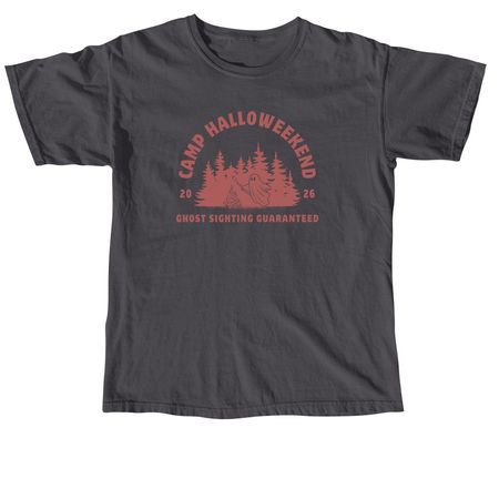 Camp Halloweekend, a Graphite Comfort Colors Unisex Tee