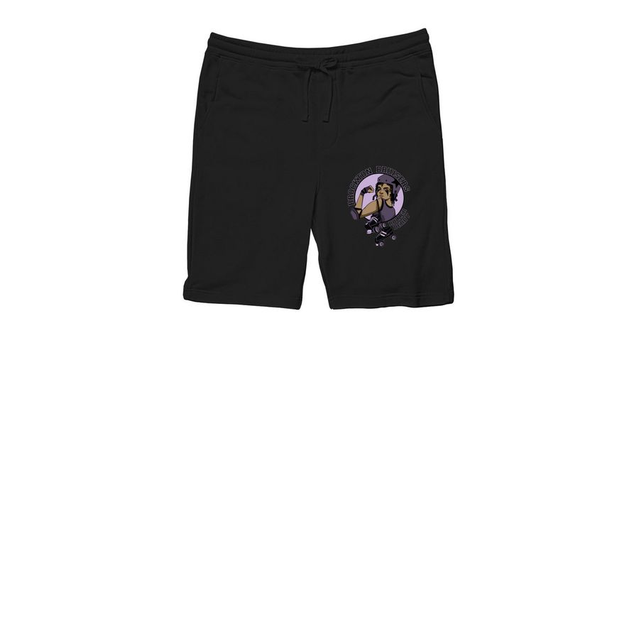 New Logo Color -Shorts, a Black Midweight Fleece Shorts