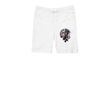 New Logo Color -Shorts, a White Midweight Fleece Shorts