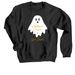Childhood Cancer is Boo Sheet, a Black Crewneck Sweatshirt