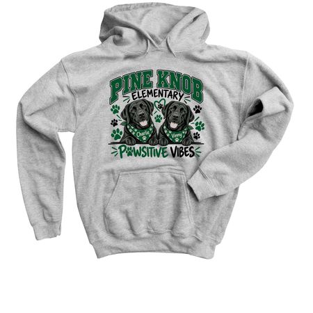 ? Paws Up for Charlie & Vinny, a Sport Grey Youth Pullover Hoodie