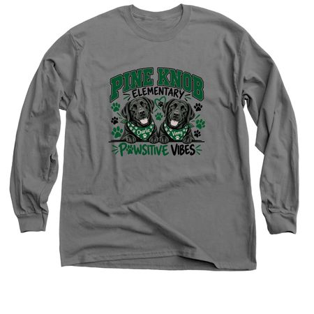? Paws Up for Charlie & Vinny, a Charcoal Classic Long Sleeve Tee