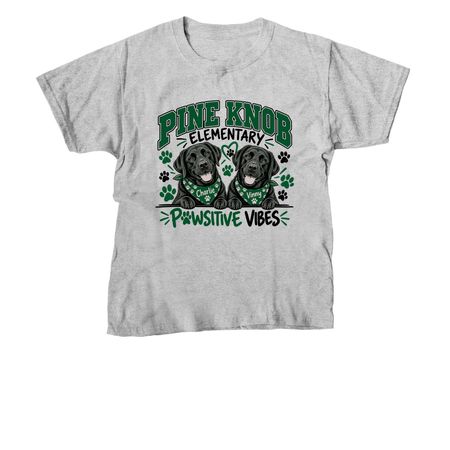 ? Paws Up for Charlie & Vinny, a Sport Grey Youth Unisex Tee