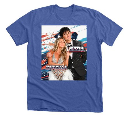Ezra & Daniella (DWTS), a Solid True Royal Premium Unisex Tee