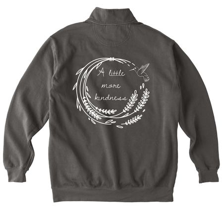 Wear Kindness, Support Ashley, a Pepper Comfort Colors Quarter Zip Pullover