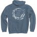 Wear Kindness, Support Ashley, a Indigo Pullover Hoodie (back-view)