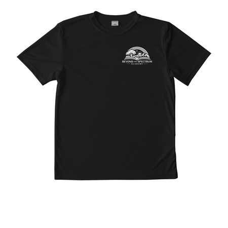 Soft ? Stretchy ? Sensory Friendly, a Black Youth Performance Tee