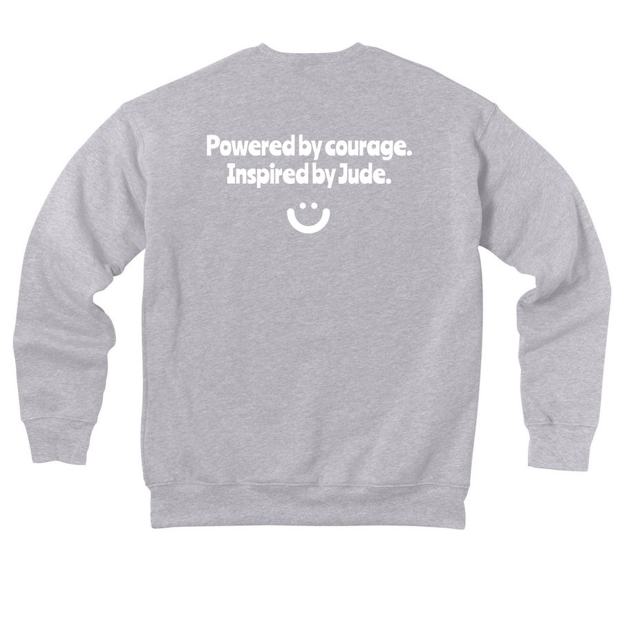 Me & my friends, a Athletic Heather Premium Drop Shoulder Sweatshirt (back-view)
