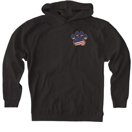All American Team Pups, a Black Heavyweight Pullover Hoodie