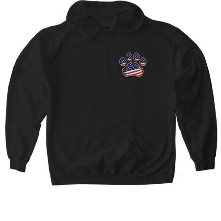 All American Team Pups, a Black Gildan Softstyle Pullover Hoodie