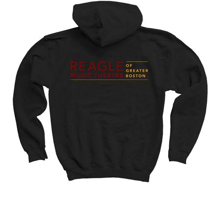 ChristmasTime Youth Hoodie, a Black Youth Pullover Hoodie (back-view)