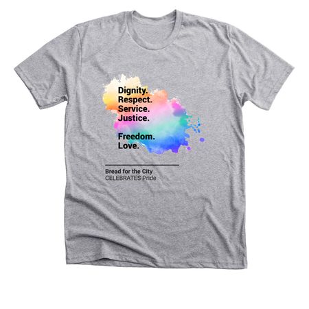 Bread for the City Limited Edition Pride Tops, a Athletic Heather Premium Unisex Tee