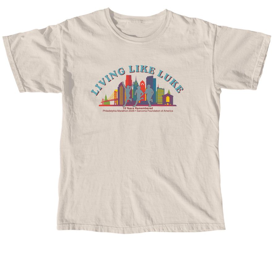 Living Like Luke Philly Marathon Shirt, a Ivory Comfort Colors Unisex Tee