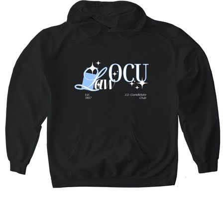 OCU Law - JD Candidate Club, a Black Gildan Softstyle Pullover Hoodie