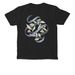 Here I am; Send Me&nbsp;, a Black Comfort Colors Pocket Tee (back-view)
