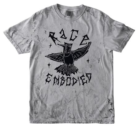Hummingbird Rage Embodied Tee, a Smoke Comfort Colors Colorblast Tee