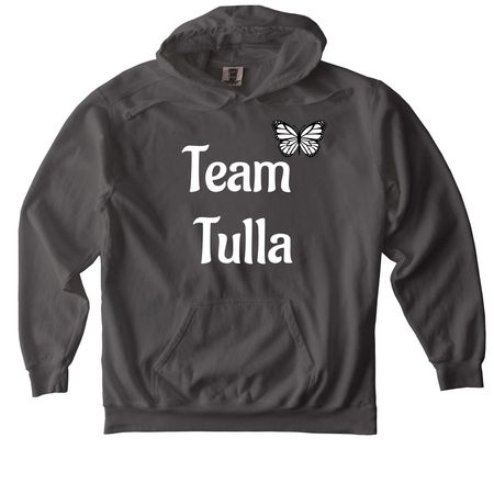 Team Tulla Tees, a Pepper Comfort Colors Pullover Hoodie