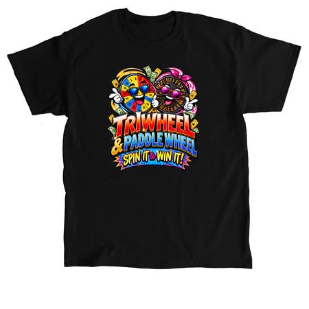 Spin to win, a Black Classic Unisex Tee