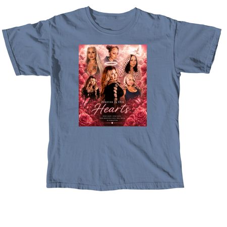 MARIA FOREVER IN OUR HEARTS, a Blue Jean Comfort Colors Unisex Tee