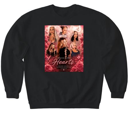 MARIA FOREVER IN OUR HEARTS, a Black Softstyle Crewneck Sweatshirt