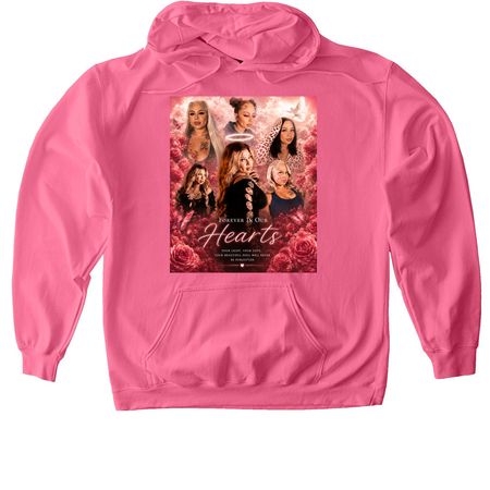 MARIA FOREVER IN OUR HEARTS, a Pink Lemonade Softstyle Pullover Hoodie
