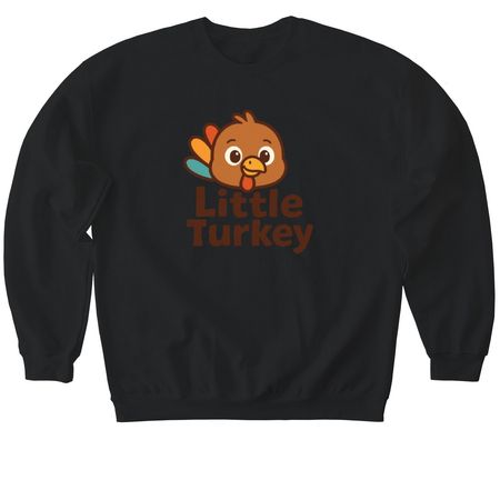 The ?Little Turkeys? Gamer Tops, a Black Softstyle Crewneck Sweatshirt