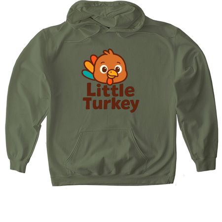 The ?Little Turkeys? Gamer Tops, a Military Green Gildan Softstyle Pullover Hoodie