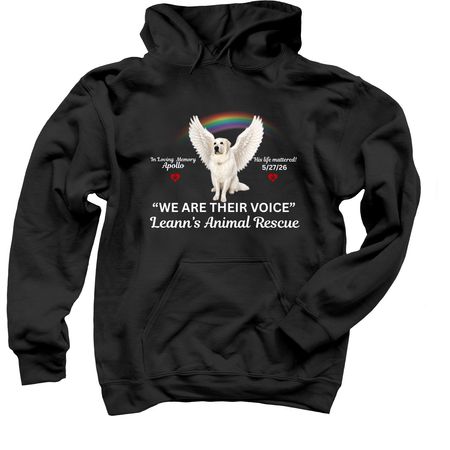 "For Apollo", a Black Pullover Hoodie