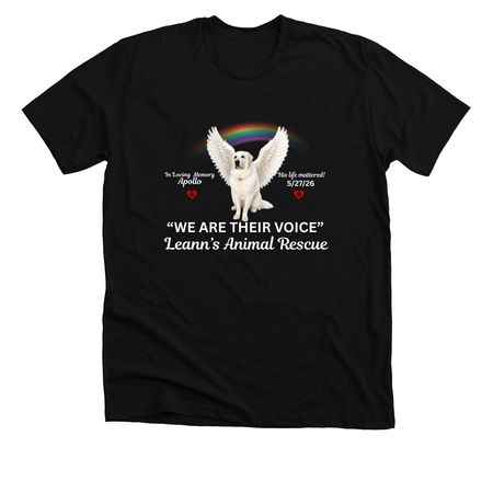 "For Apollo", a Solid Black Blend Premium Unisex Tee