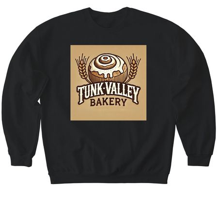 Tunk Valley Ranch & Bakery Official Shirt, a Black Softstyle Crewneck Sweatshirt