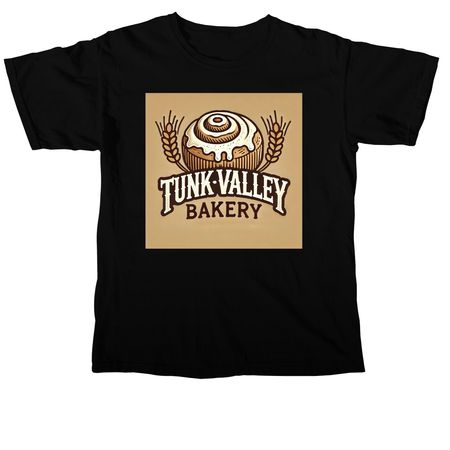 Tunk Valley Ranch & Bakery Official Shirt, a Black Comfort Colors Unisex Tee