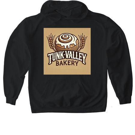 Tunk Valley Ranch & Bakery Official Shirt, a Black Gildan Softstyle Pullover Hoodie