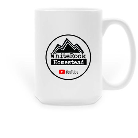 WhiteRock Coffee Mugs, a White Large Coffee Mug