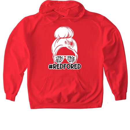 Girl7, a Red Gildan Softstyle Pullover Hoodie