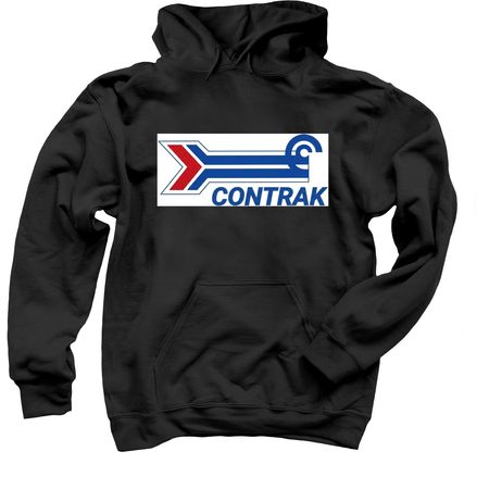 CONTRAK Logo Shirts, a Black Pullover Hoodie