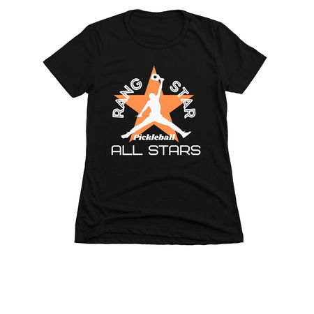 Rang Star All Stars tees and sweatshirts, a Black Women's Slim Fit Tee