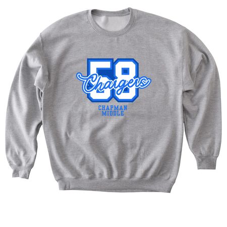 Chapman Classic, a Sport Grey Softstyle Crewneck Sweatshirt