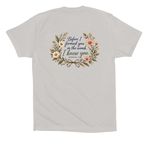 Serene Midwifery Merch, a Solid Athletic Grey Premium Cotton Tee (back-view)