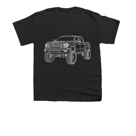 OUTLINE 2.0, a Black Youth Unisex Tee