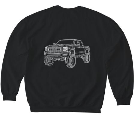 OUTLINE 2.0, a Black Softstyle Crewneck Sweatshirt