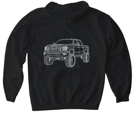 OUTLINE 2.0, a Black Gildan Softstyle Pullover Hoodie