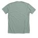 Chosen + Loved, a Heather Sage Premium Unisex Tee (back-view)