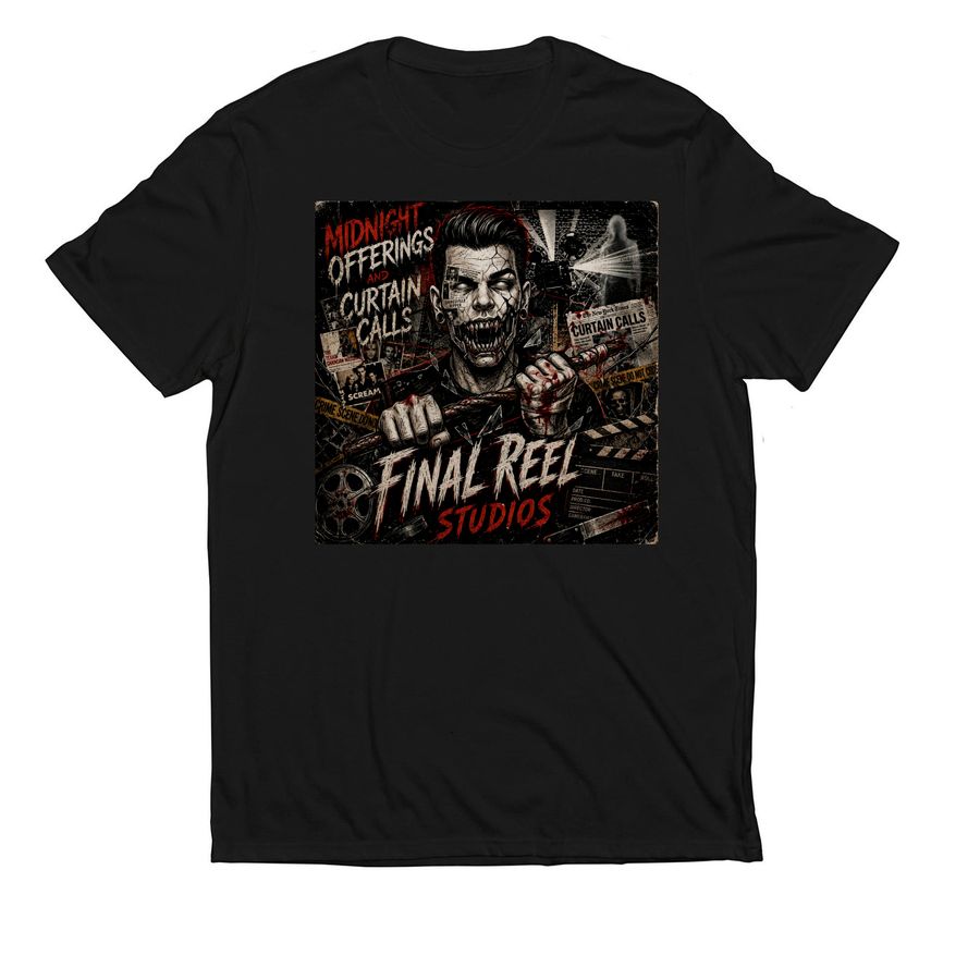 Final reel studios, a Deep Black Allmade Eco Triblend Unisex Tee