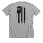 C Co Unit Emblem, a Athletic Heather Premium Unisex Tee (back-view)
