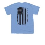 C Co Unit Emblem, a Carolina Blue Youth Unisex Tee (back-view)