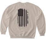C Co Unit Emblem, a Sand Softstyle Crewneck Sweatshirt (back-view)