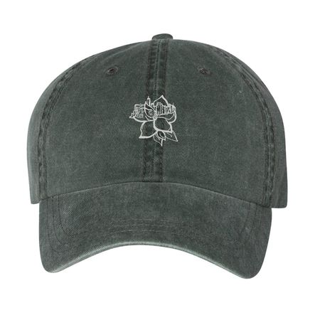 Mississippi Society Baseball Cap, a Forest Printed Pigment Dye Baseball Cap