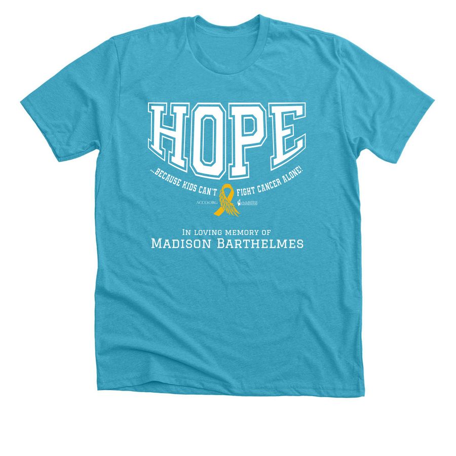 Madison Barthelmes, a Heather Aqua Premium Unisex Tee