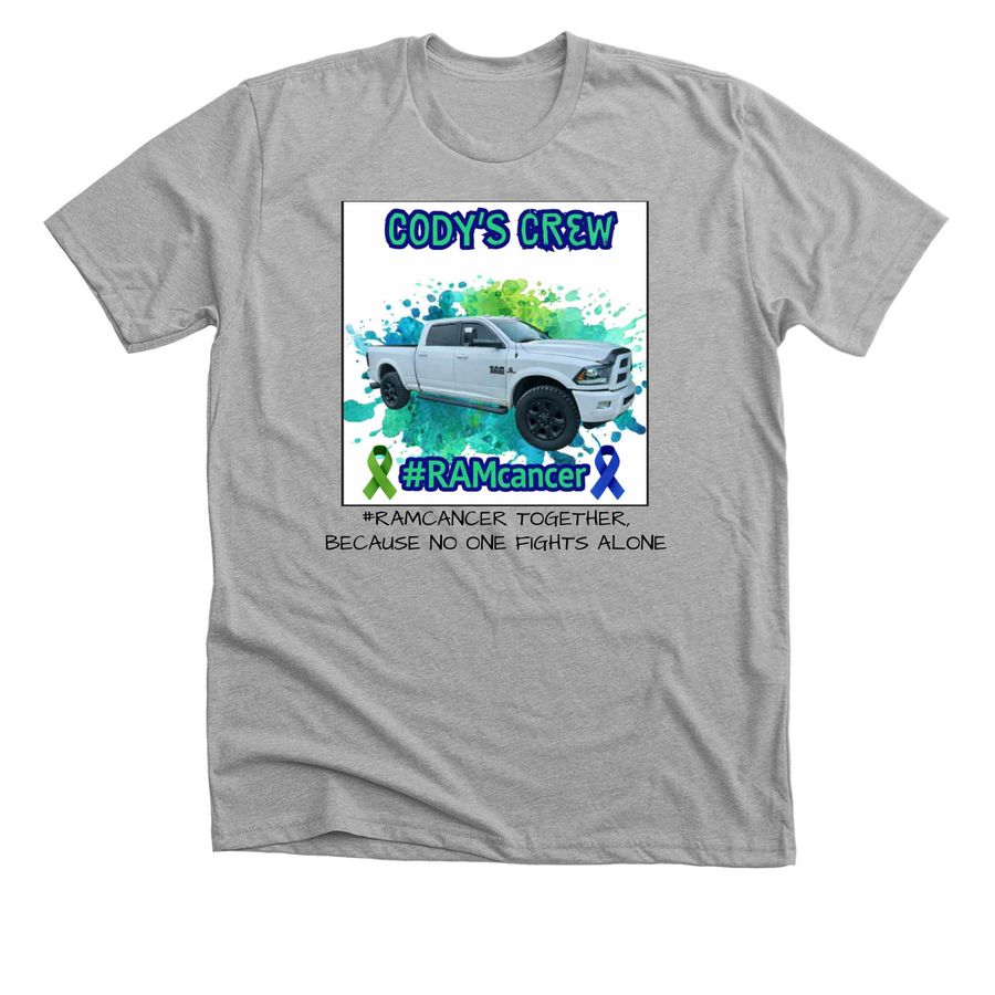 Help support Cody and his family, a Athletic Heather Premium Unisex Tee